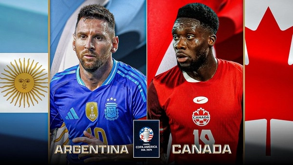 កំណត់អត្តសញ្ញាណ Argentina vs Canada 07:00 កក្កដា 10 Copa America 2024 – Semi-Final